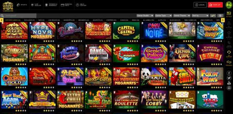 online casinos like golden nugget
