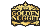 wordmark logos with gold nuggets